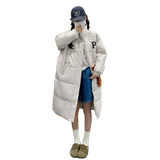 现货白色字母棉服女冬季宽松过膝2C206-L20-P175-K258，女装棉衣/棉服，2C206