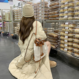 【已出货】百搭菱形格宽松加厚保暖羽绒服2C372-8059-P285控418，女装羽绒服，2C372