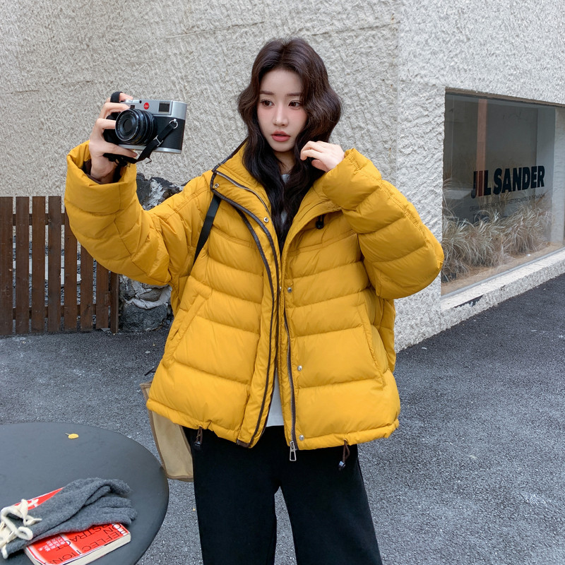 现货新款50绒排骨款轻薄保暖休闲宽松女外套羽绒服,女装羽绒服,2B114