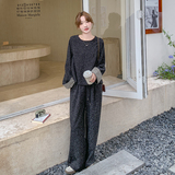深灰色小香风套装韩系松弛感气质一整套阔腿裤6061P135k198，女装套装/套裙，2C166