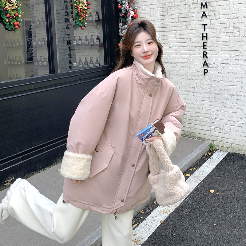 现货毛毛拼接羽绒内胆派克服2C115-2236-P245-K368,女装羽绒服,2C115