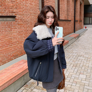 现货主推加厚羊羔毛休闲派克服1813款P245-K325图片