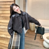 2025冬季皮衣加绒棉服短款RF2C290-6891#-P180-K270，女装皮衣，2C290