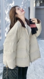 25冬季新款新标90白鸭绒中长款立领羽绒服2C215-P355-K425，女装羽绒服，2C215