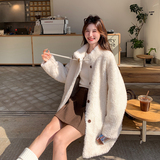 现货新款韩版立领抽绳皮毛一体大衣外套2C119-5160-P205-K298，女装皮草，2C119