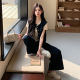 超好看无袖牛仔上衣+阔腿裤两件套2C275-5517-P175-K248，女装套装/套裙，2C275
