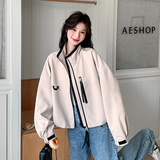 【现货】2026春新款运动夹克冲锋衣短外套R2C086-2521-1P145K218，女装短外套，2C086