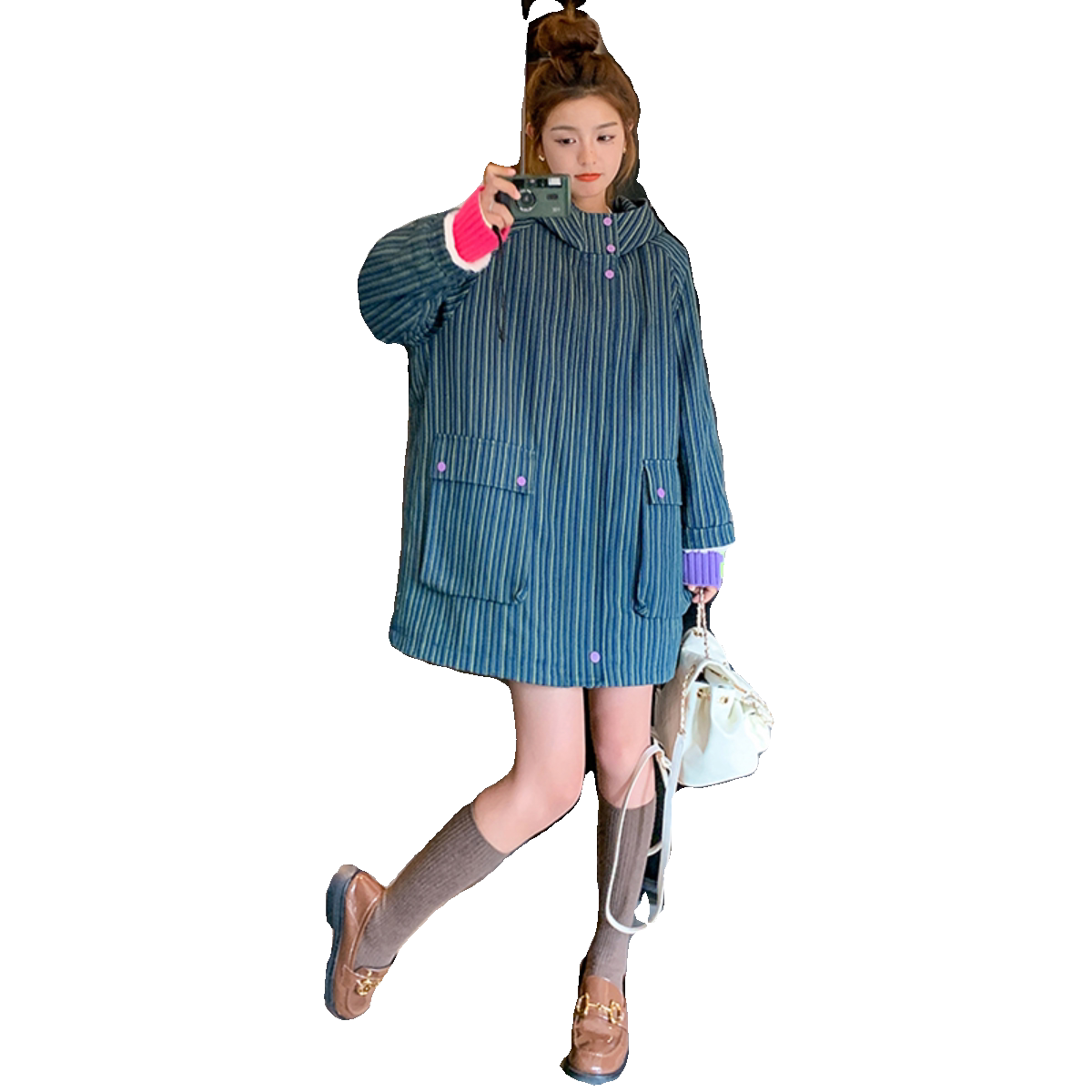 大货已出2025新款派客服加厚加绒外套2C112-CF1516-P175K268,女装派克服,2C112