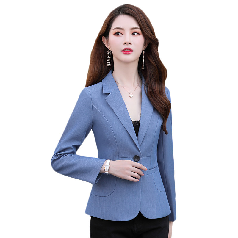 小个子短款西装外套女2025春秋新款修身显瘦收腰薄款外搭西服上衣,女装西装,英标秀（1C119）