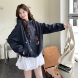 【现货】刺绣连帽短外套女2025新款外套2C227/3305/P165K238，女装短外套，2C227