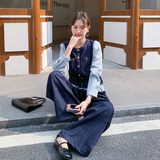 【现货.新款】2026春牛仔拼接衬衣假两件套2C215-P205-K328，女装套装/套裙，2C215