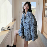 新品提花牛仔休闲外套2c113-065-P145-K198，女装短外套，2C113