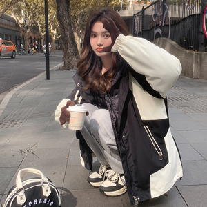 两件套冲锋衣羽绒服女冬新款美式两件套工装派克服90白鸭绒内胆图片