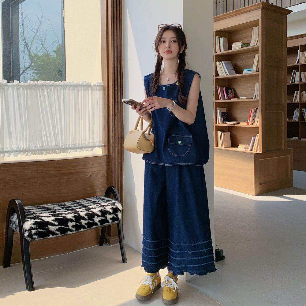 今日新品/现货/设计款夏季薄牛仔套装2C275-5535-P165-K248,女装套装/套裙,2C275