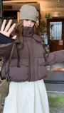 现货新款90白鸭绒加厚面包羽绒服2D035-25111P290K428，女装羽绒服，2D035