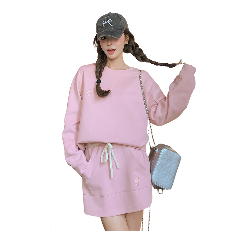 【现货】老钱风休闲粉色套装088-7712P145K198,女装套装/套裙,2C088