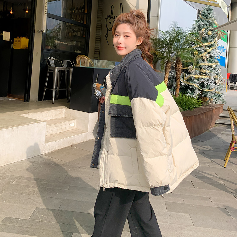 【上就能卖】大量现货不缺货转化好撞色羽绒服2266P240K339,女装羽绒服,2C292