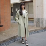 秋装豆沙绿风衣057-5839-P155-K238，女装风衣，2B080