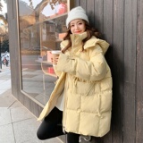 冬装热卖短款韩版可爱羽绒棉牛角扣休闲时尚棉服P180K268，女装棉衣/棉服，2C311