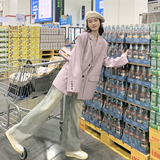 【24春】后背开叉设计假两件西装外套1080-P125K178，女装西装，2C069