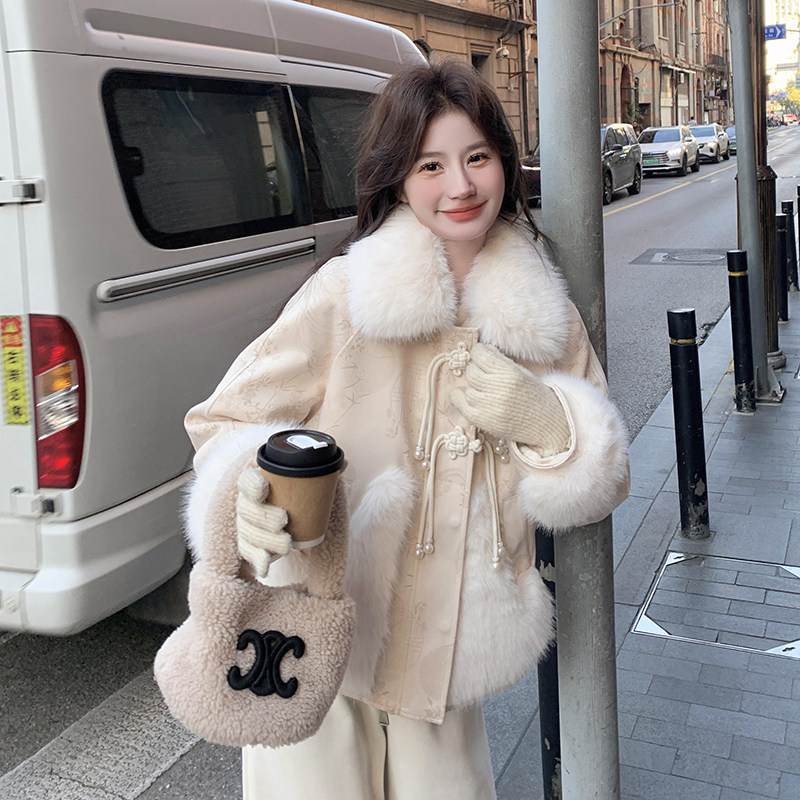 短款羽绒服女冬季洋气减龄新中式国风设计感保暖白鸭绒外套小个子,女装羽绒服,2C218