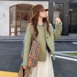 【现货】小香风双面尼外套D201P195K278，女装毛呢外套，2D008
