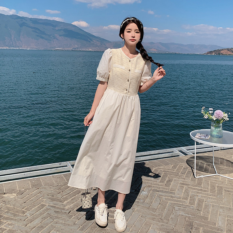 现货2C0287322P115K168夏季小香风清新连衣裙,女装连衣裙,2C028
