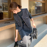 气质高级感套装裙女秋季2025新款小香风马甲半身裙两件套，女装套装/套裙，2C218