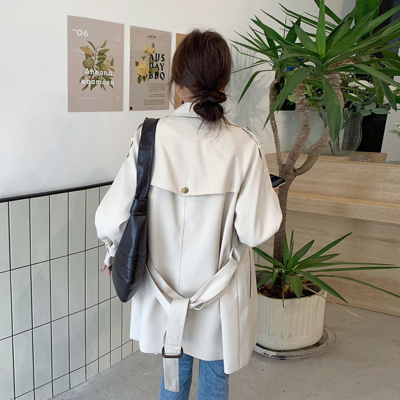 大货已出！秋新款短款风衣外套2C127-8819-P140-K198,女装风衣,2C127