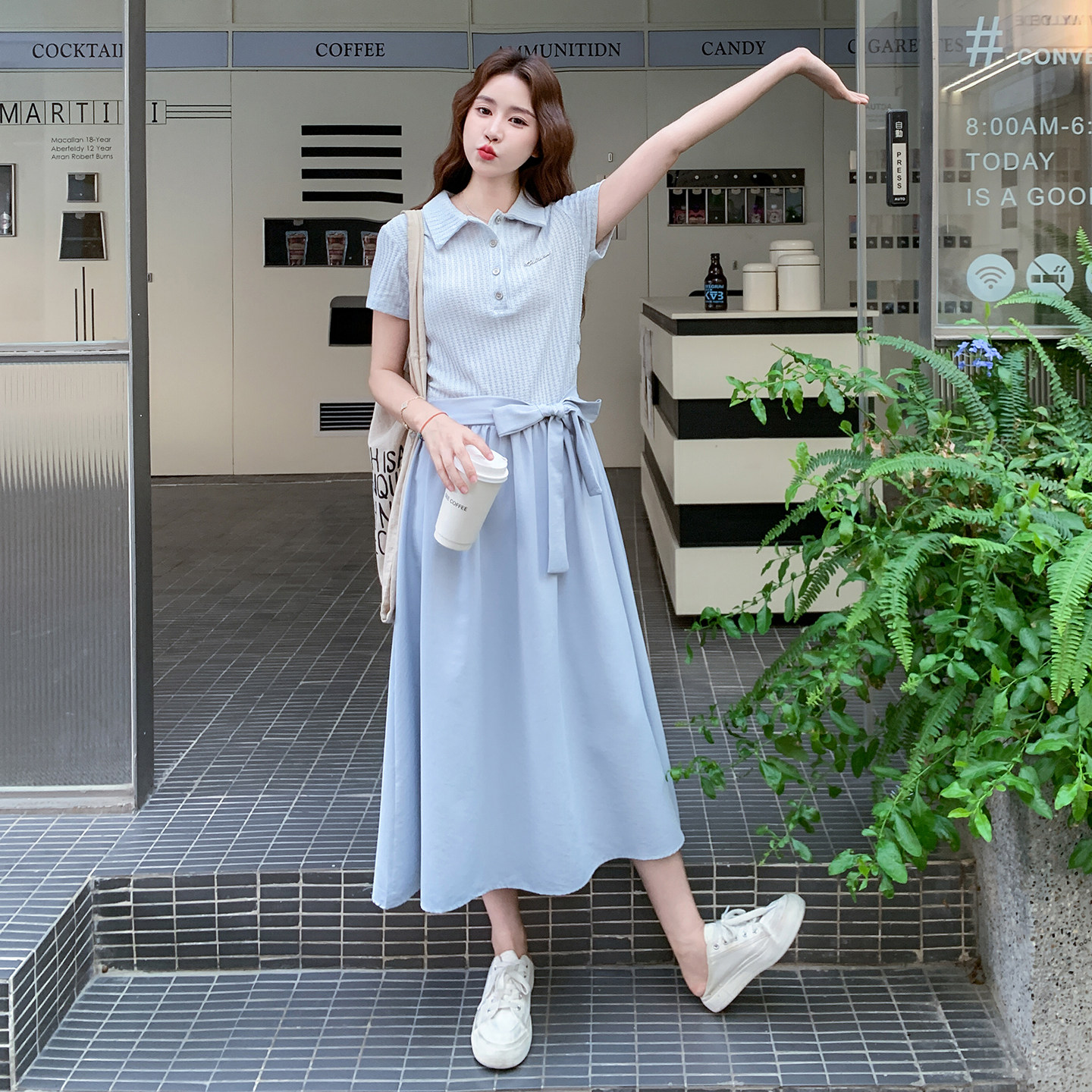 女装连衣裙裙子韩版长裙夏季法式格纹抹胸长裙复古显瘦气质时尚,女装连衣裙,2D078