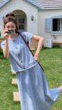 现货!现货！夏季新款牛仔套装女韩系两件套2C212-G85-P175-228，女装套装/套裙，2C212