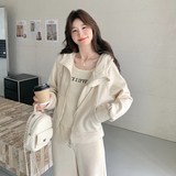 【现货】休闲百搭米色运动套装088-7710P165K228，女装套装/套裙，2C088