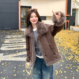 【新款现货】托卡皮毛一体外套2C285-2657-P215-K318，女装短外套，2C285