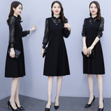 2025春装新款大码女装改良旗袍显瘦中长款复古连衣裙，女装连衣裙，先锋丽姿