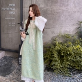 氛围感减龄套装裙女2025秋季新款法式温柔风针织背心连衣裙两件套，女装套装/套裙，2C217