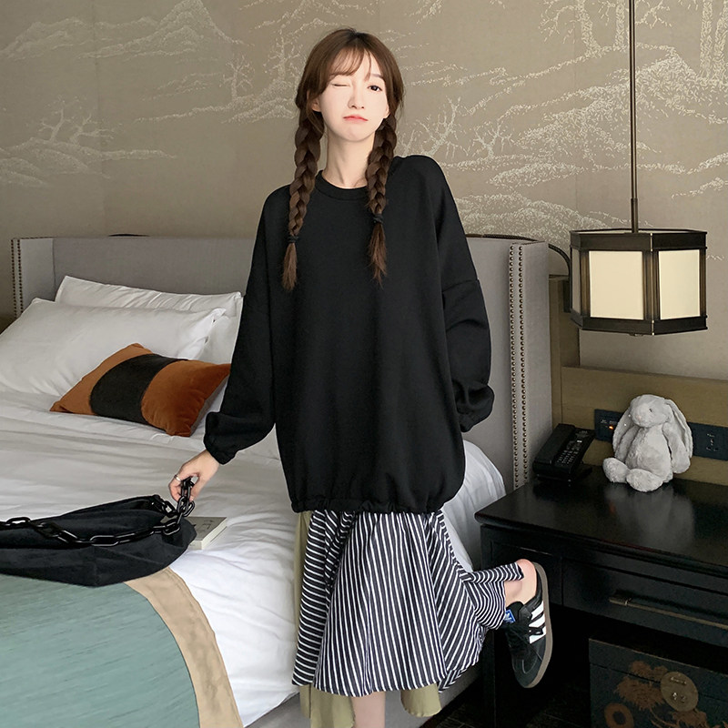 秋装拼色连衣裙2C018-627-P125K178,女装连衣裙,2C018