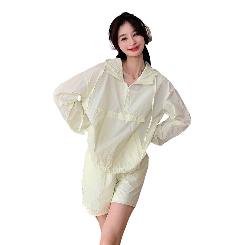 【新款现货】宽松休闲运动防晒两件套套装088-6608p135控188,女装套装/套裙,2C088