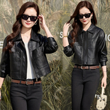 【现货】春装新品小个子皮衣外套女时尚上衣2507-1C115-P125-K188，女装皮衣，吾爱衣