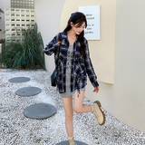 25春季时尚格子衬衫套装两件套2C291-P105-K185，女装套装/套裙，2C291
