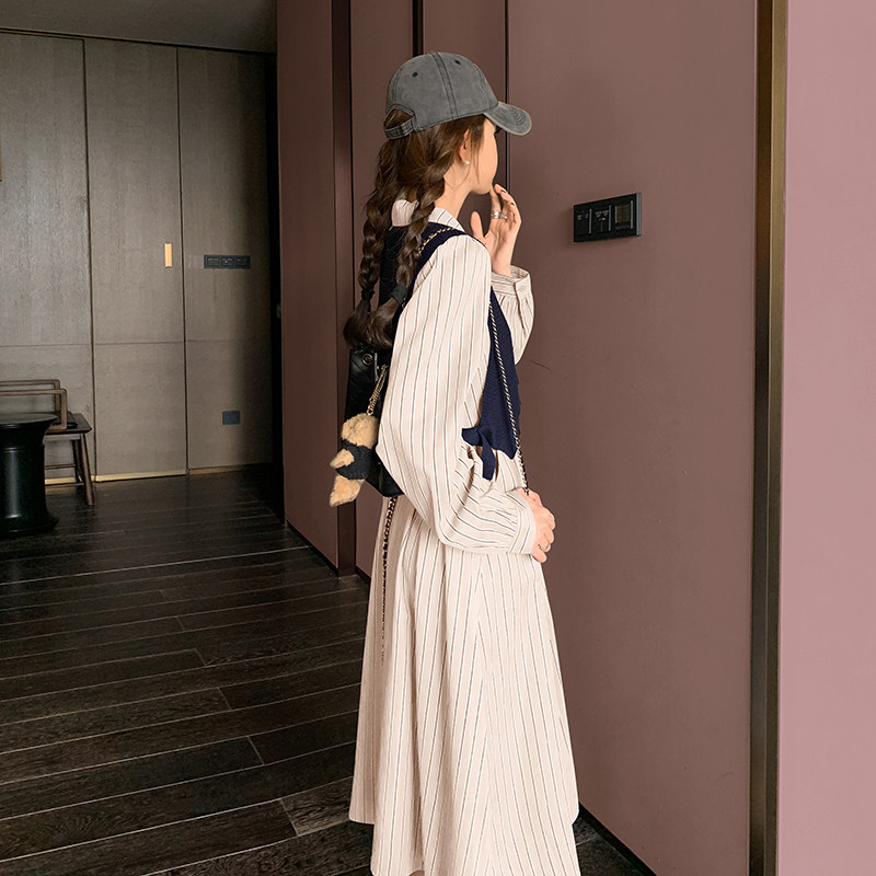 2025年春秋季新款两件套装绝美连衣裙女长袖2C112-L699-P135-K188,女装连衣裙,2C112