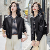 皮衣女2025秋季新款时尚宽松皮外套，女装皮衣，英标秀（1C119）