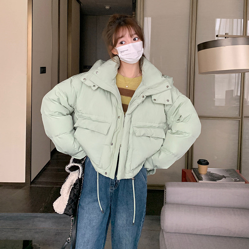 【现货】冬款设计感时尚减龄连帽短款羽绒服088-8879p260控399,女装羽绒服,2C088