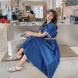 主推现货2025春夏季牛仔连衣裙送皮带B0438876P120K178，女装连衣裙，2C022
