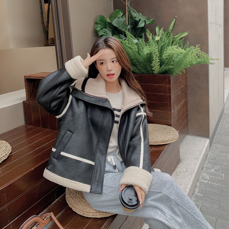 【新品】2025新款冬装女装麂皮绒时尚外套266-P190-K260,女装棉衣/棉服,2C266