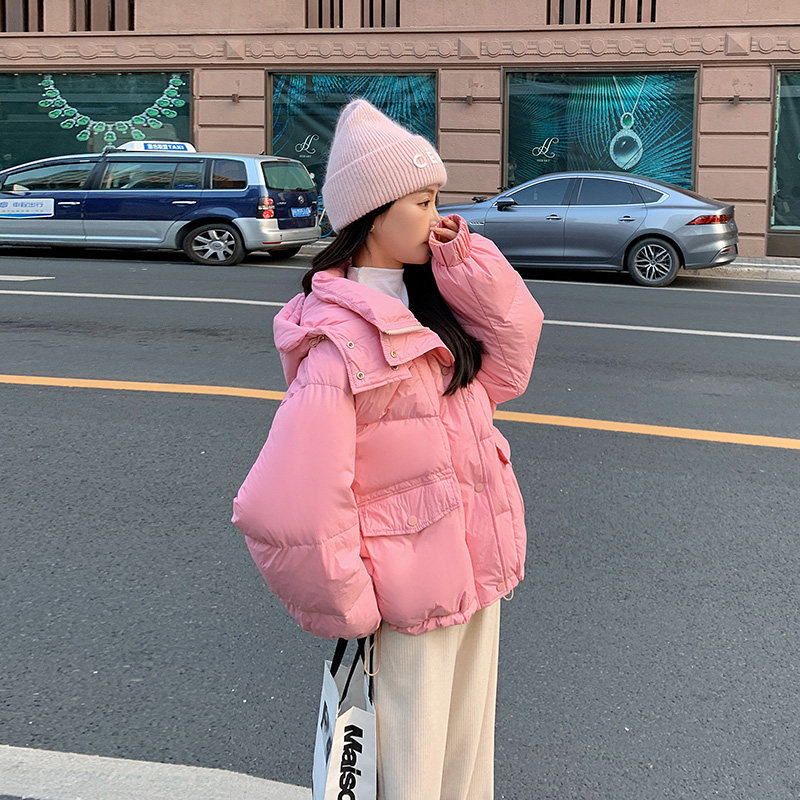 现货新款休闲百搭连帽羽绒服冬季面包服098-107a-P245K358,女装羽绒服,2C098