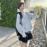 新中式国风印花棒球服外套女2025年春季新款小个子超好看短款上衣，女装短外套，2C135