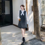 档口现货2025早春女装新款打底两件套连衣裙352-p170-k248，女装套装/套裙，2C266