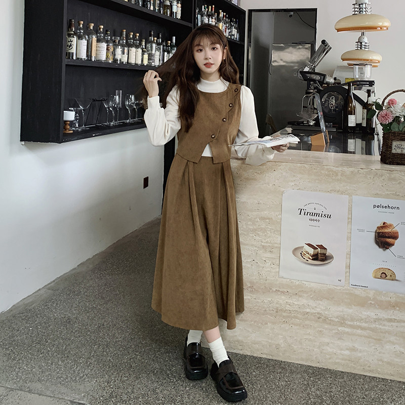 现货春装新款打底裙假两拼接连衣裙1363P120控188,女装连衣裙,2C013