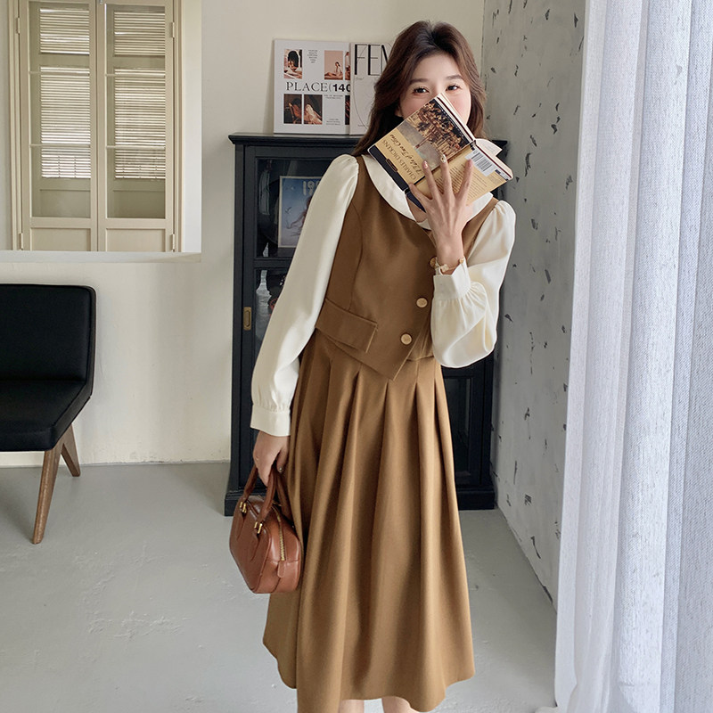 C春装假两件连衣裙2C092-5152-P125-K178,女装连衣裙,2C092
