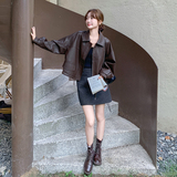 【现货】立体剪裁皮衣经典美拉德外套2C277-7703-P150-K218，女装皮衣，2C277
